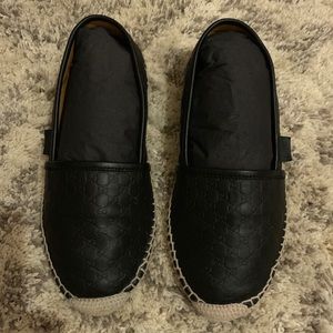 Authentic Gucci black espadrilles size 7
